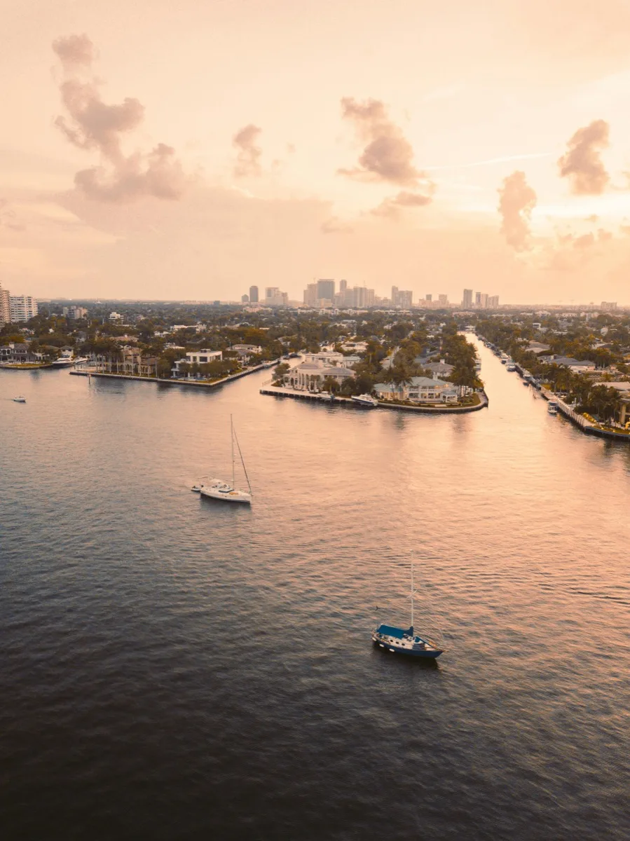 Fort Lauderdale beach coastline, mobile massage service area in South Florida